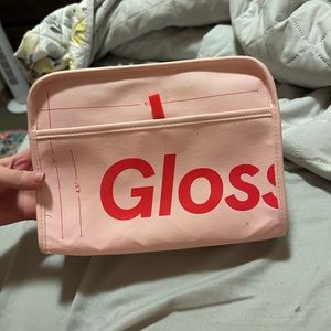 Glossier makeup bag